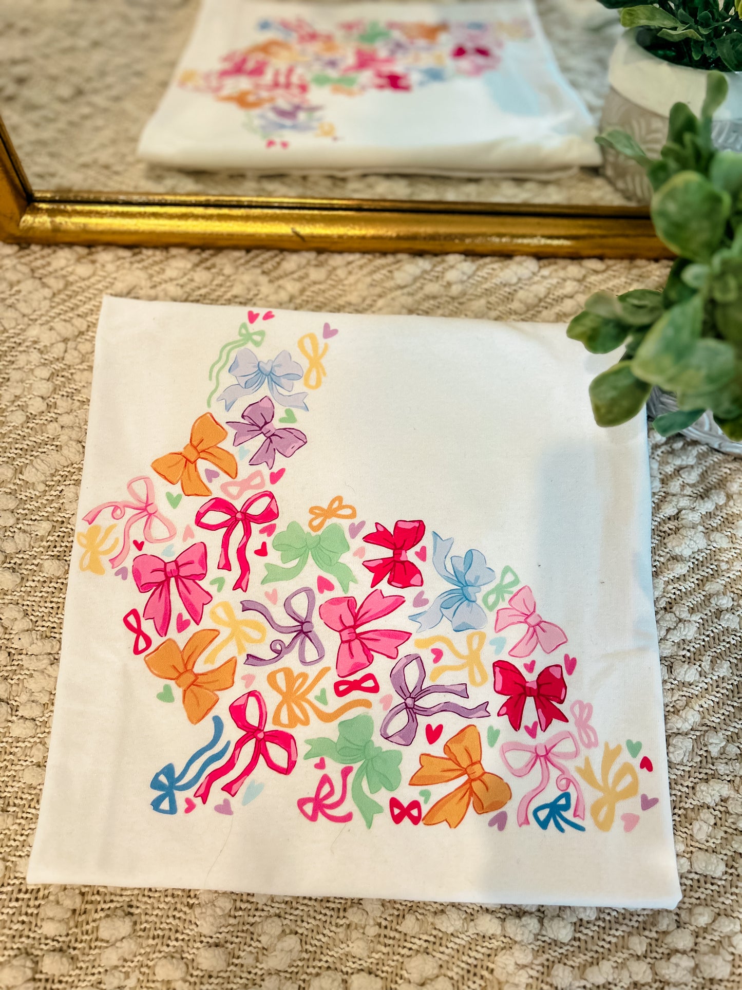 Couquette Bow Bunny Tee