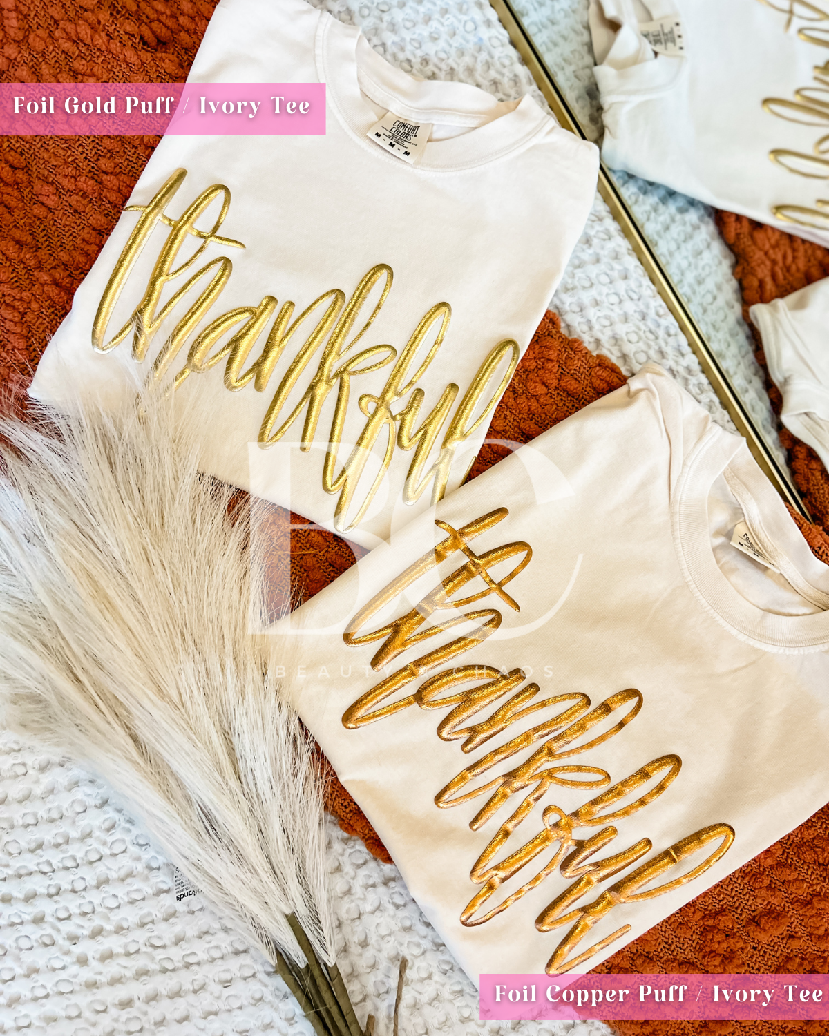 Thankful Cursive Puff