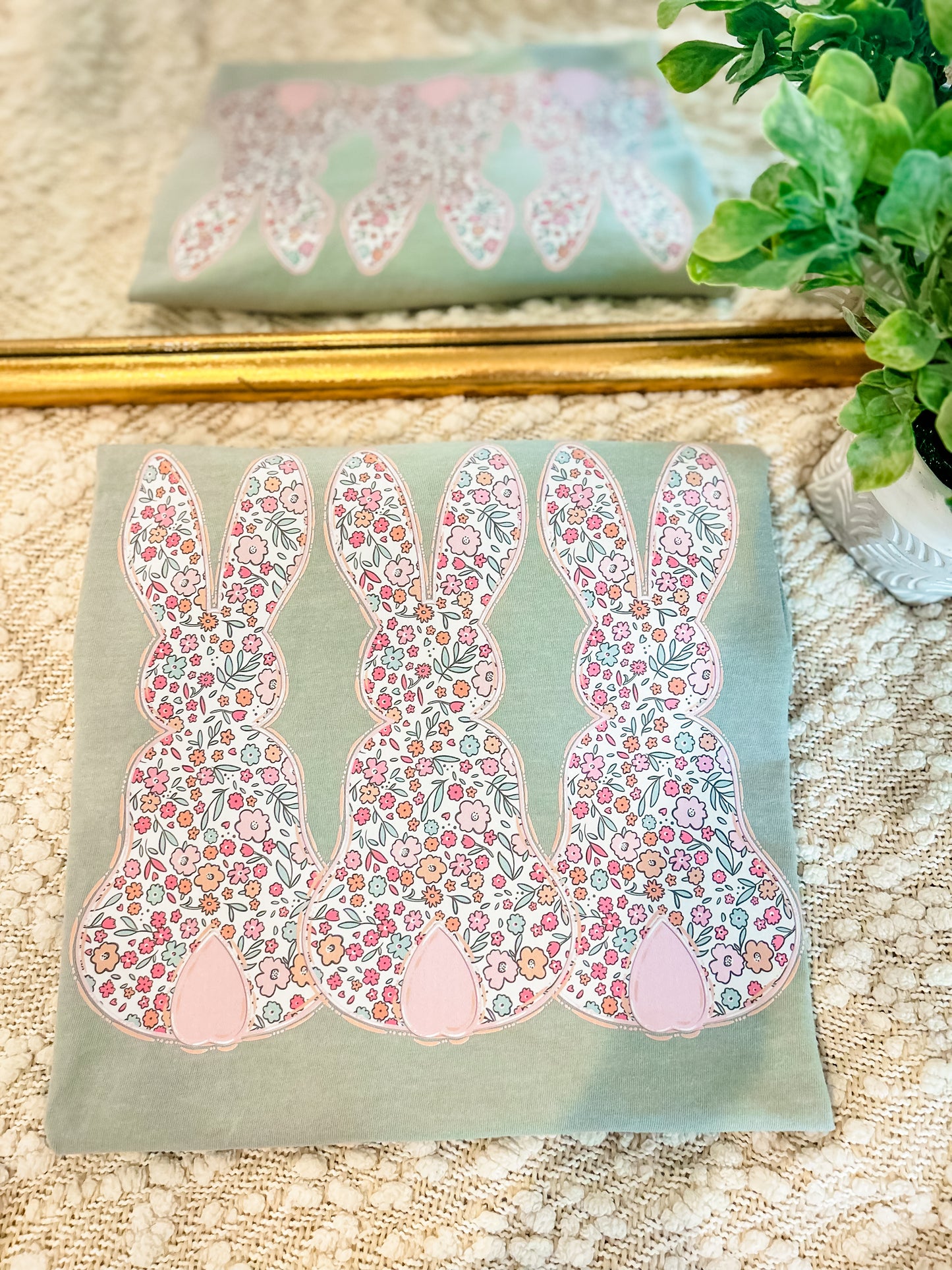 Floral Bunnies Tee