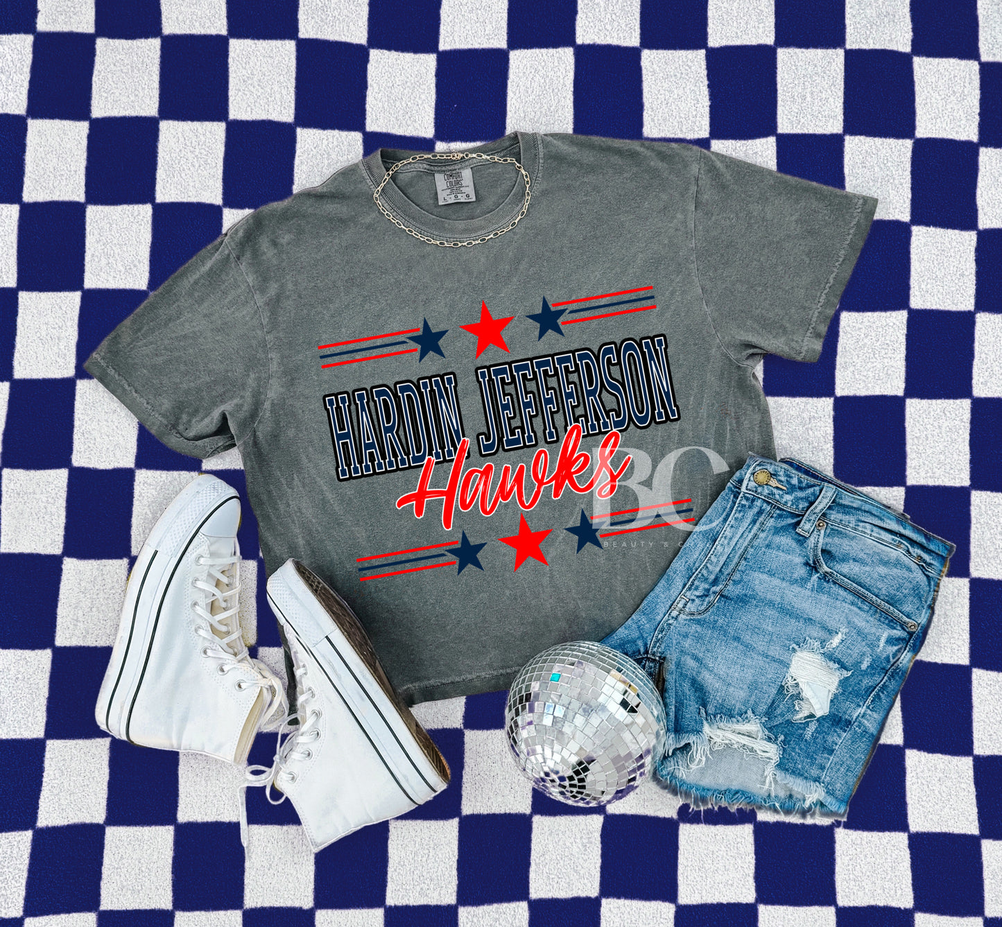 Hardin Jefferson Hawks Stars Tee