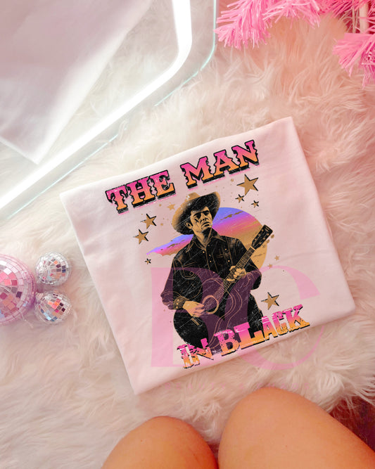 The Man in Black Tee