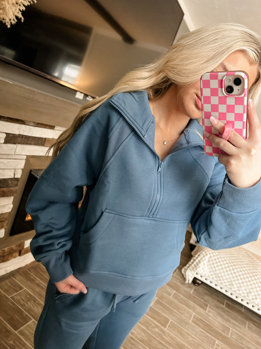 Scuba/Jogger Set - Dusty Blue