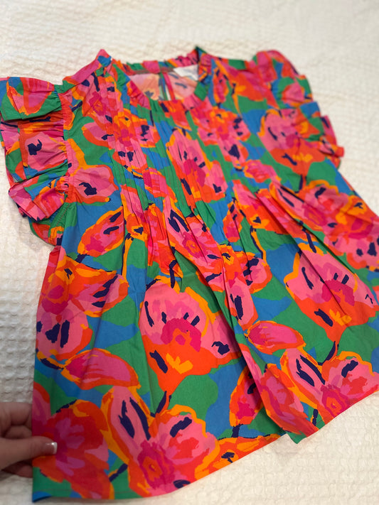 In Paradise Ruffle Sleeve Top