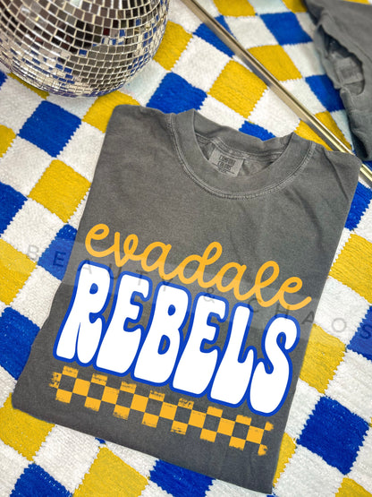 Evadale Rebels Checkered