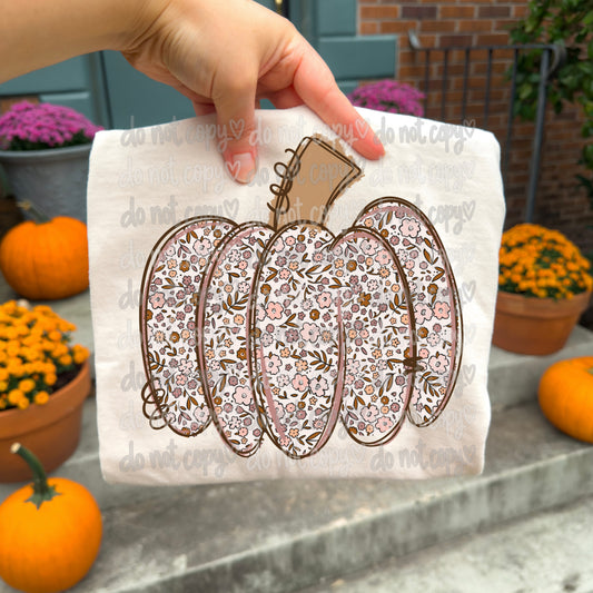 Floral Pumpkin