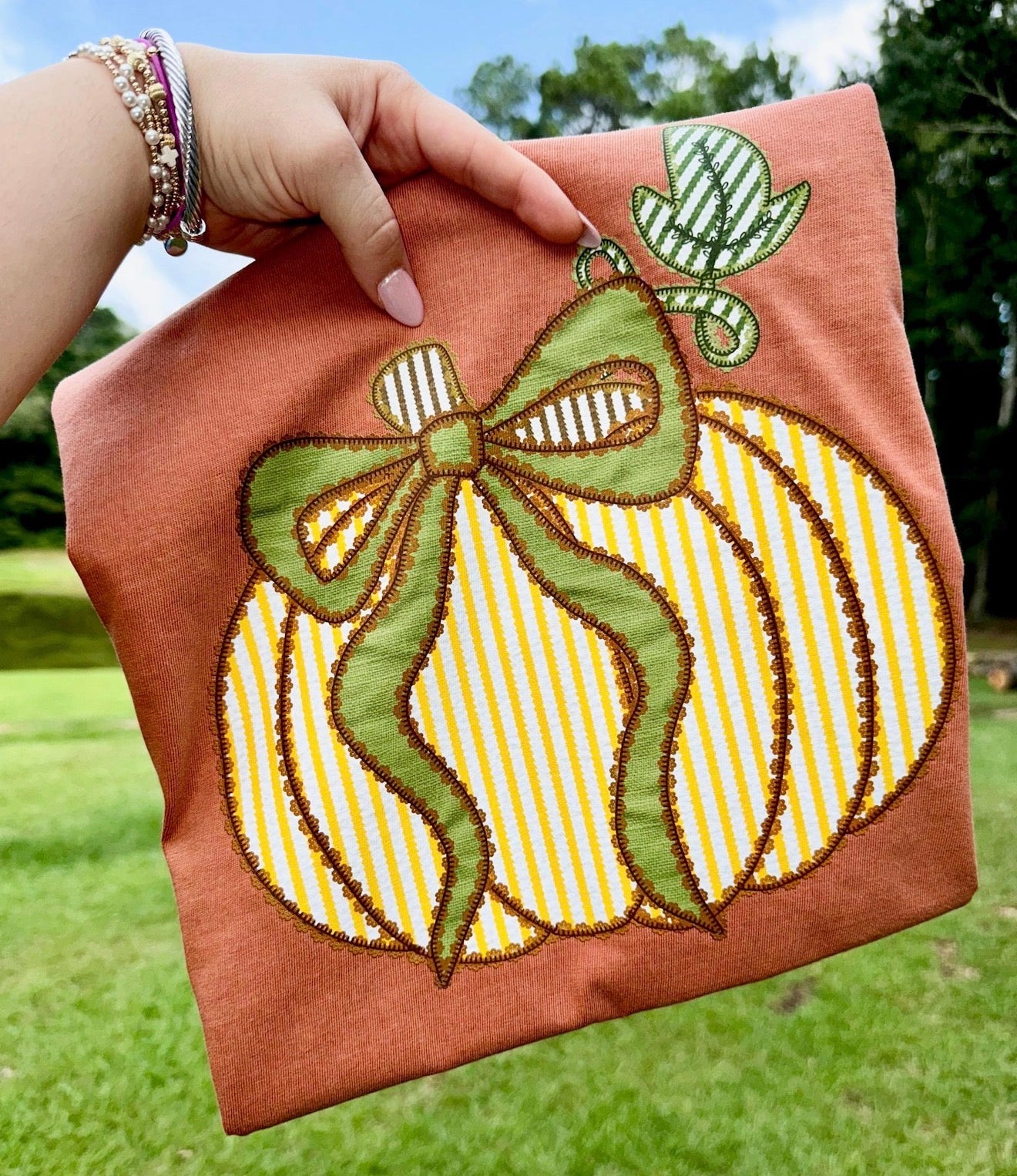 Seersucker Stripe Pumpkin