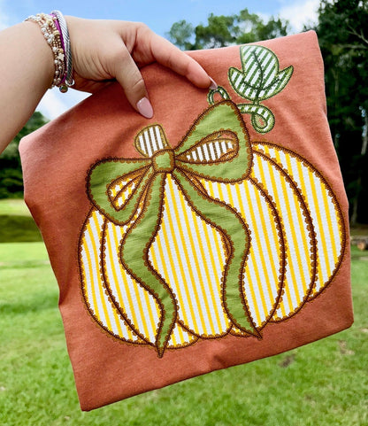 Seersucker Stripe Pumpkin