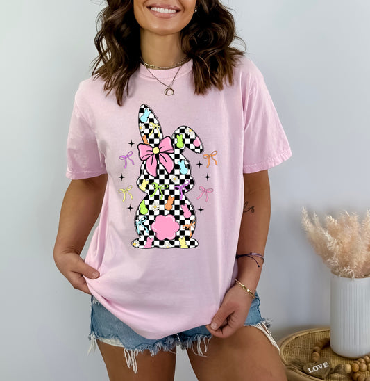 Checkered Bunny Tee