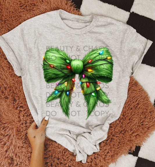 Grinchy Bow Tee