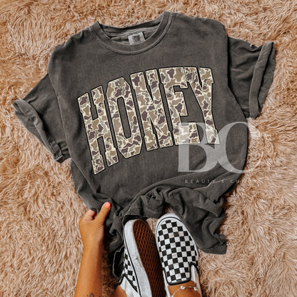 Camo Varsity Honey