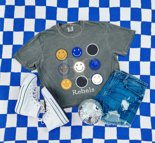 Multi Smileys Rebels Tee