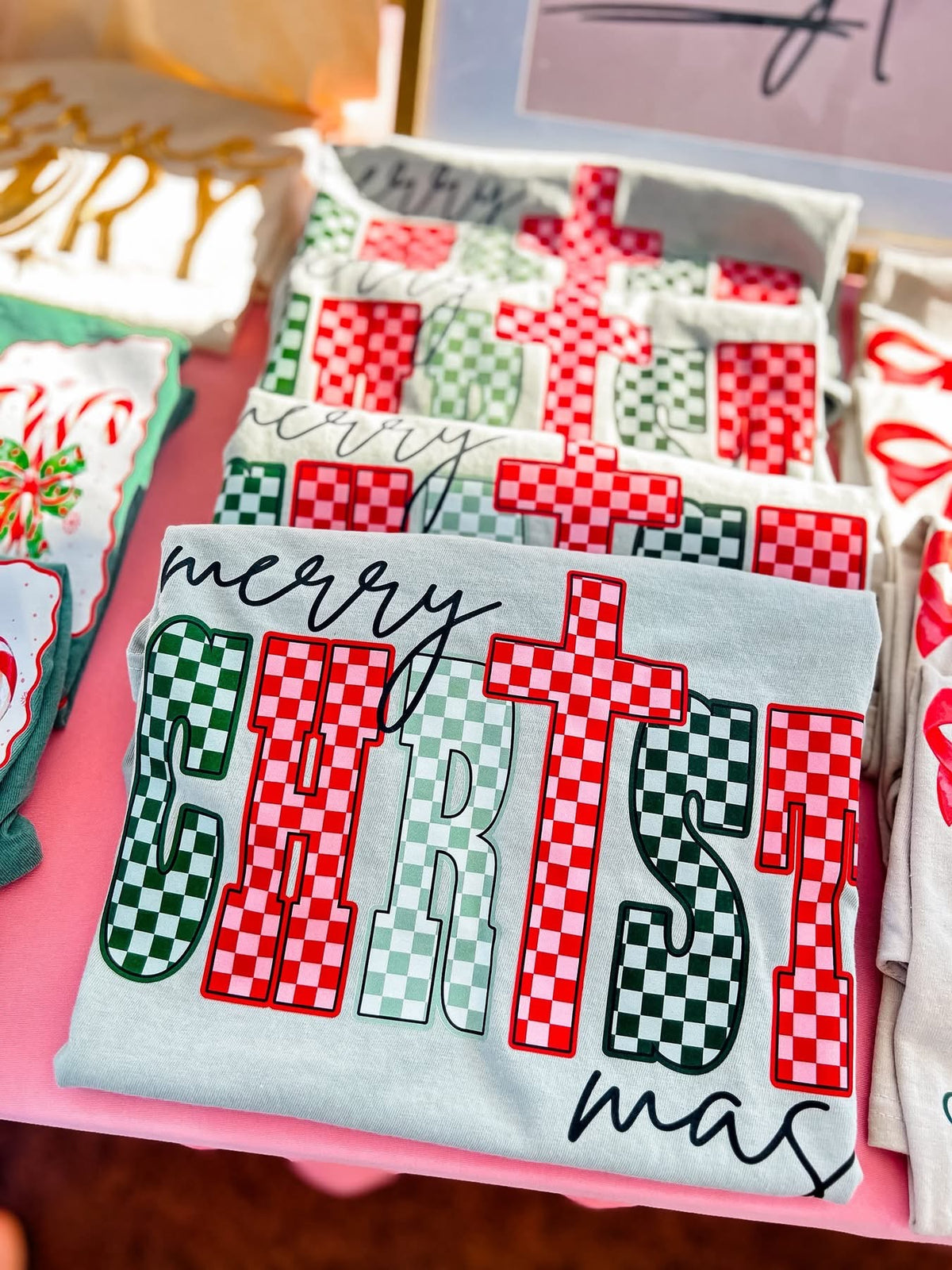 Checkered Merry ChrisTmas