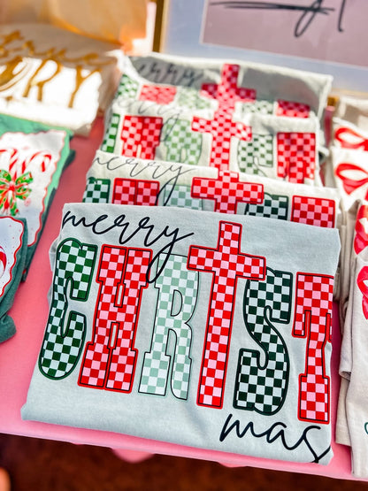 Checkered Merry ChrisTmas