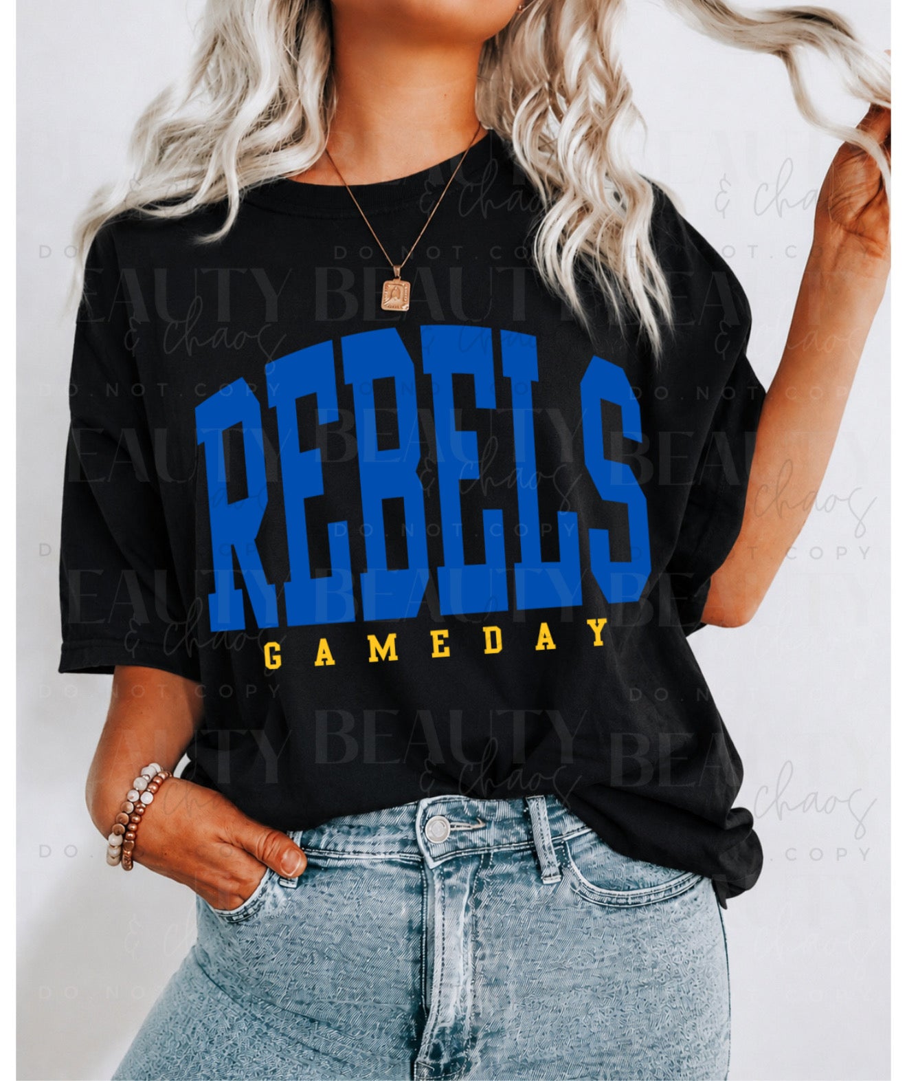Varsity Blue & Gold Rebels Game Day