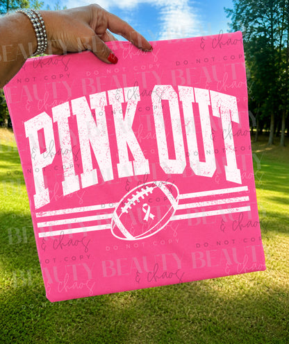 White Lines Pink Out Football
