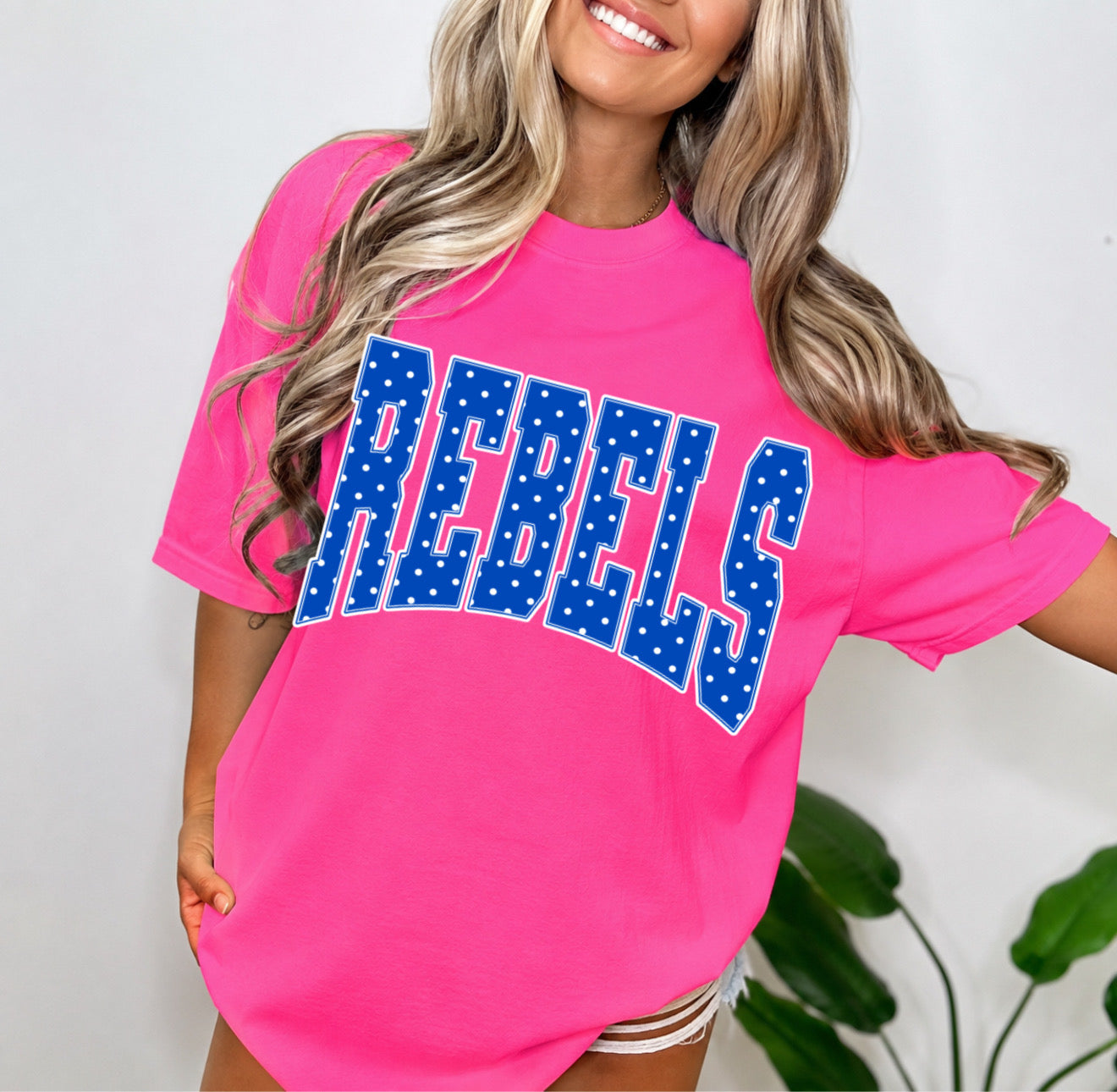 Blue Polka Dot Rebels (Any Mascot!)
