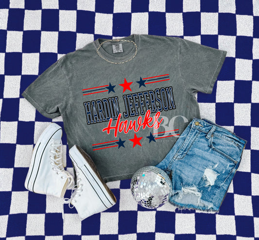 Hardin Jefferson Hawks Stars Tee