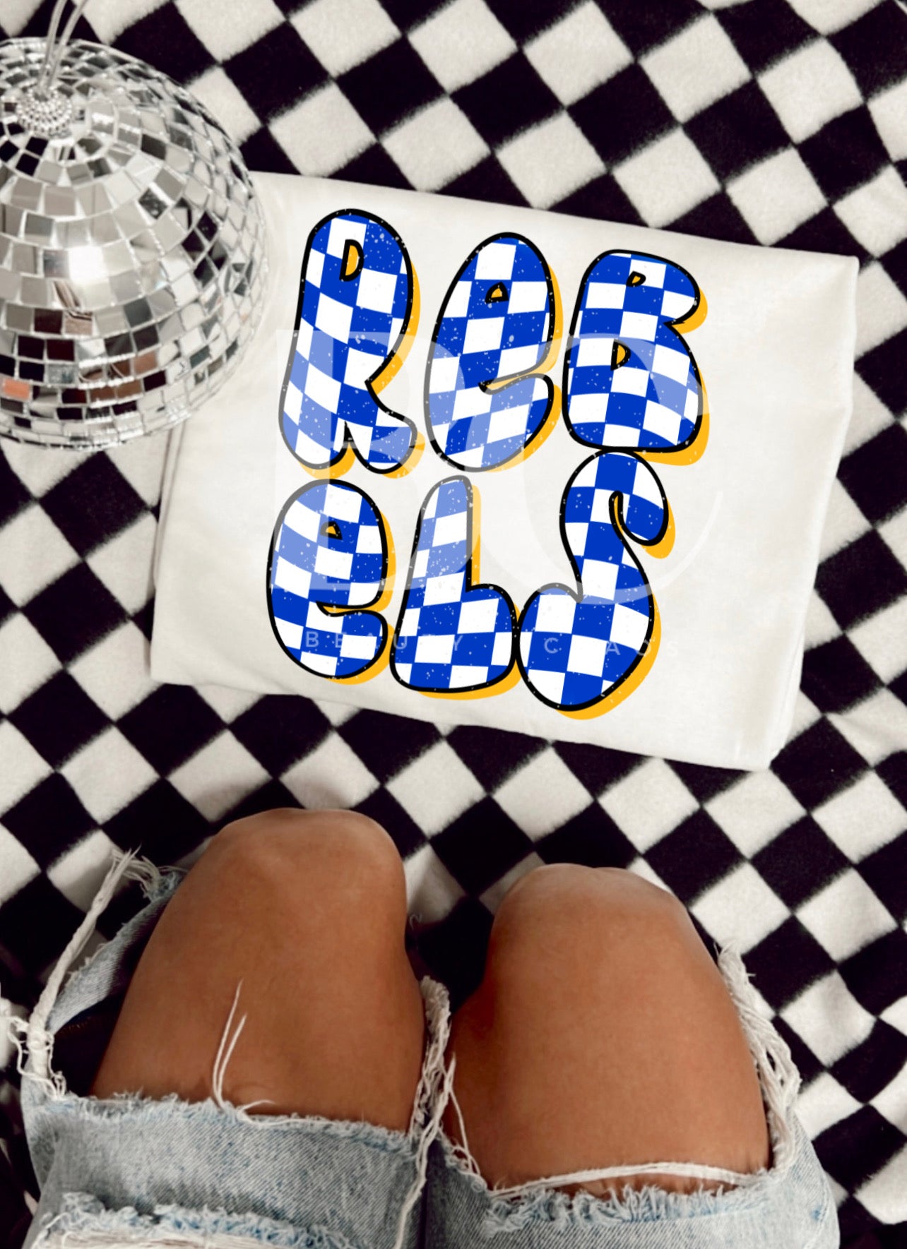 Checkered Mascot Tee