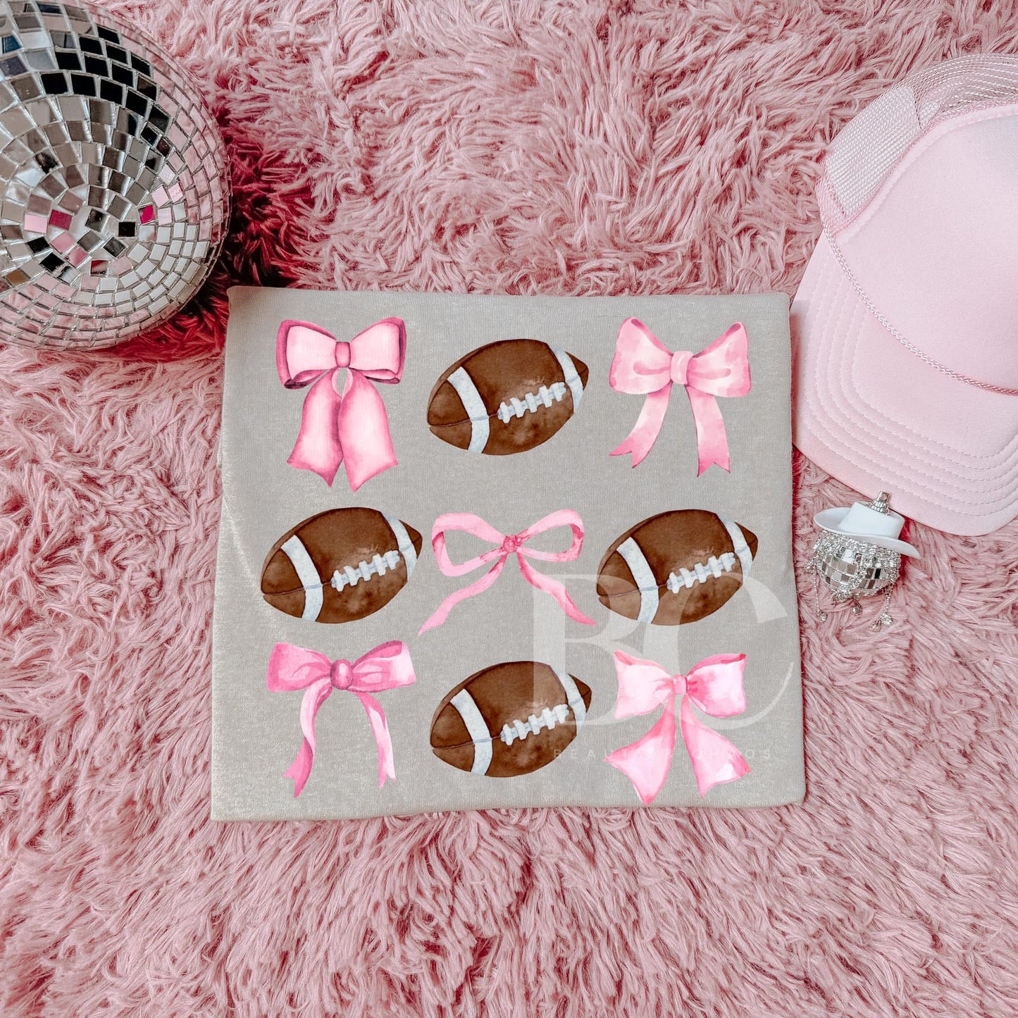 Pink Bows & Footballs