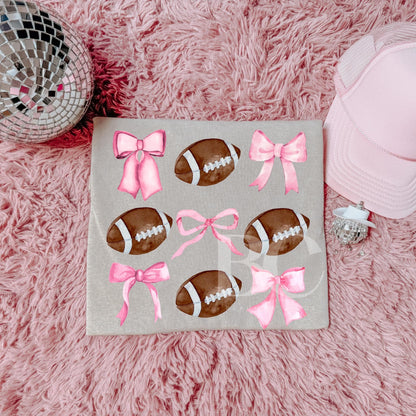 Pink Bows & Footballs