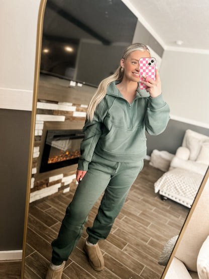 Scuba/Jogger Set - Jade
