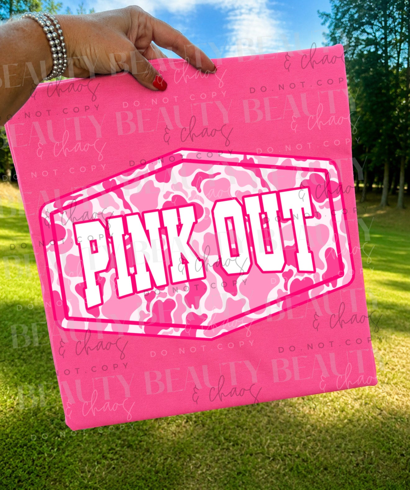 Pink Out Camo Shape