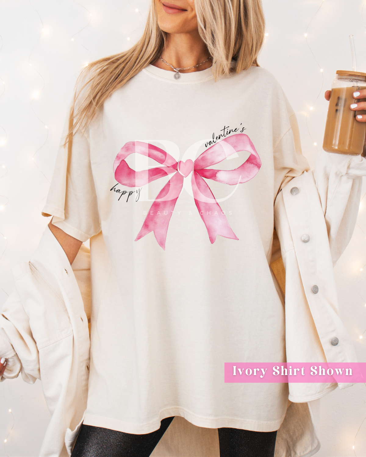 Happy Valentine Bow Tee