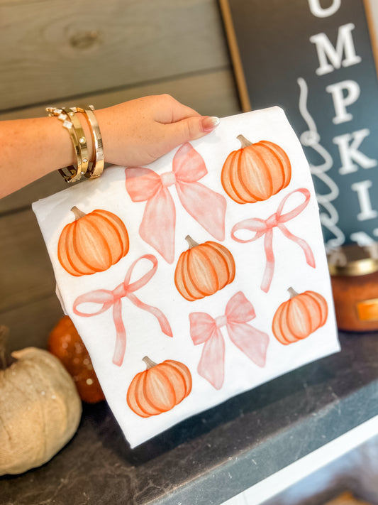 Pumpkins + Bows Tee