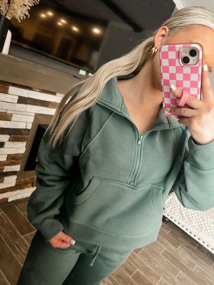 Scuba/Jogger Set - Jade