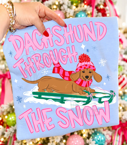 Dachshund Through The Snow Tan