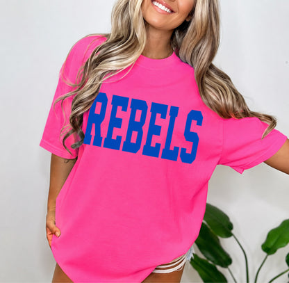 Blue Varsity Rebels (Any Mascot!)