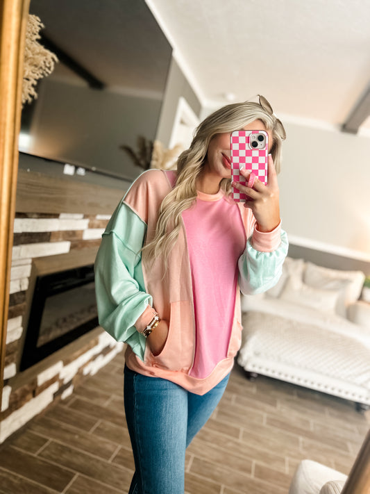 Sherbet Bliss Pullover Top