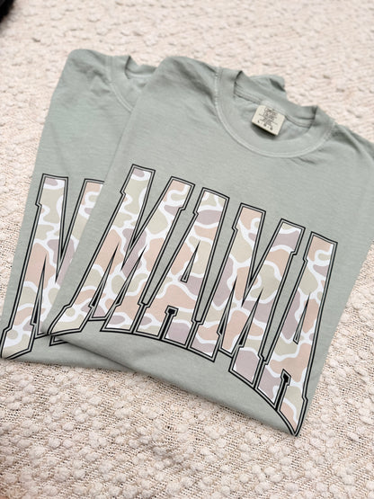 Camo Varsity Mama
