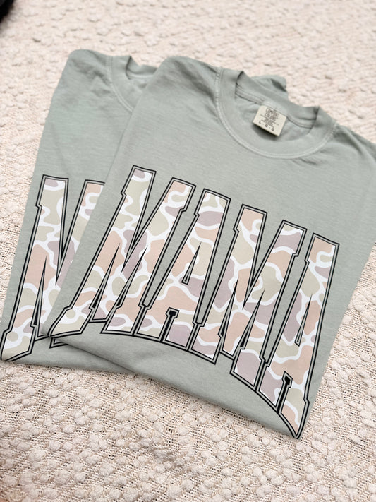 Camo Varsity Mama