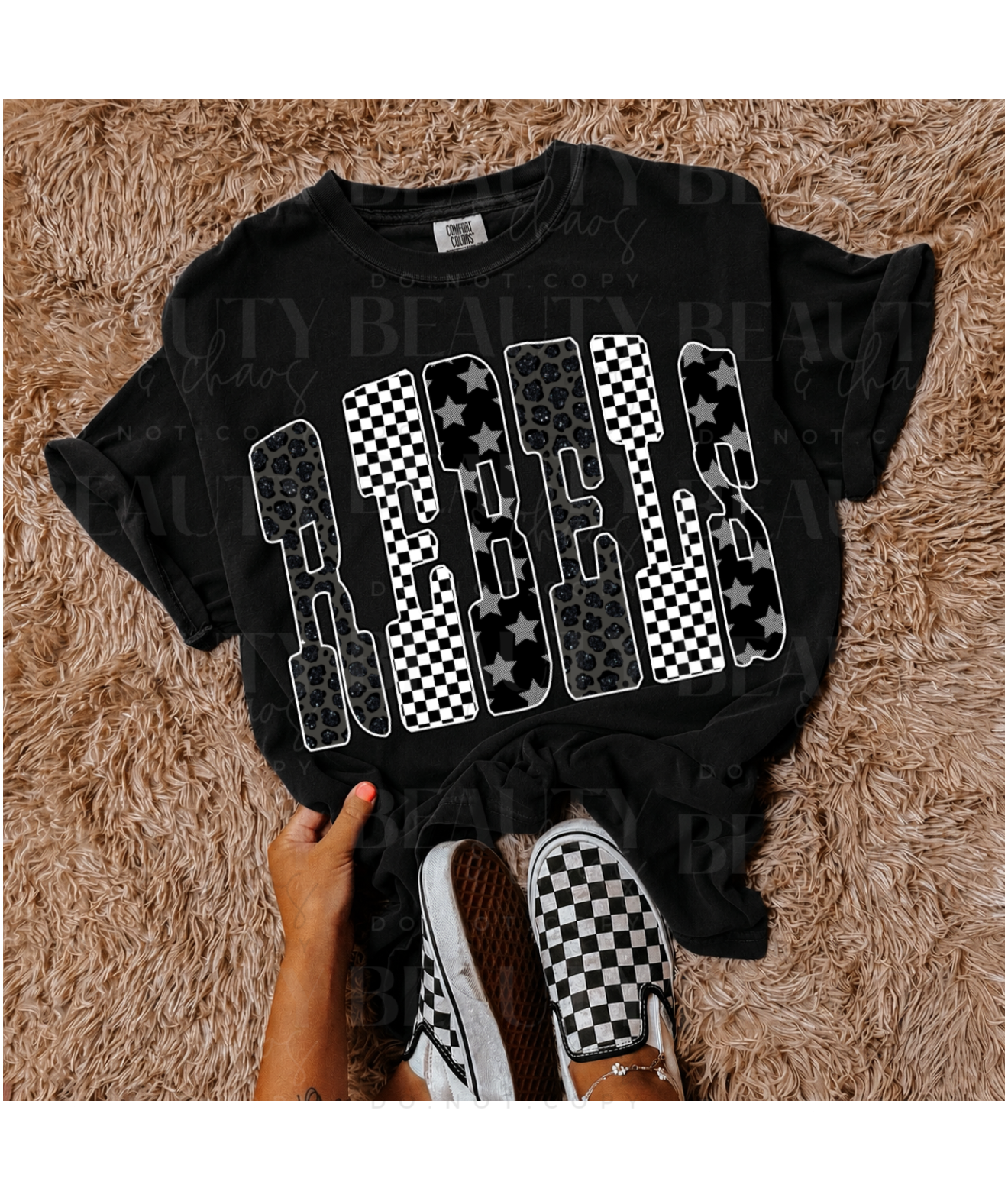 Black Trendy Patterns Rebels