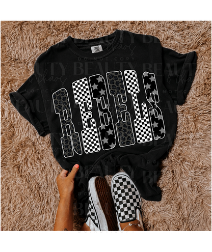 Black Trendy Patterns Rebels