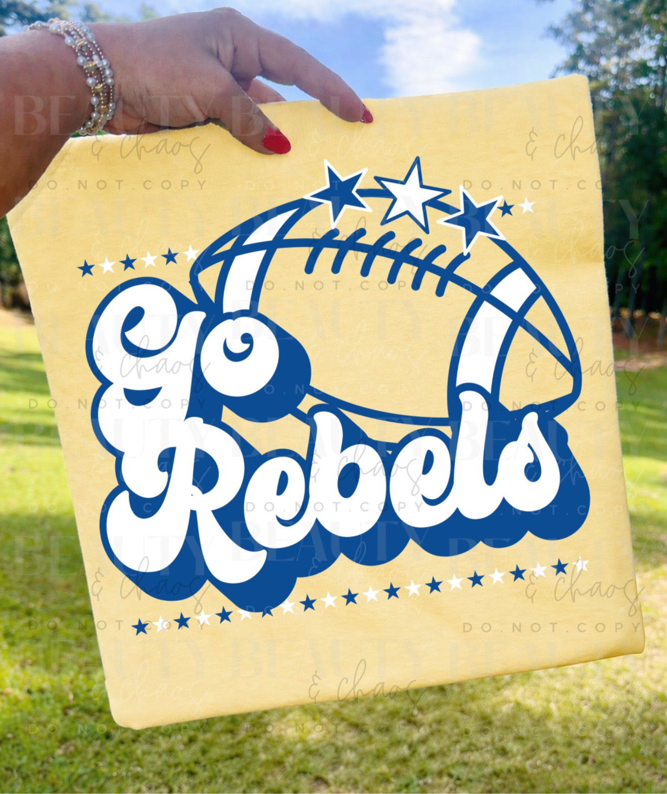 Retro Go Rebels Football