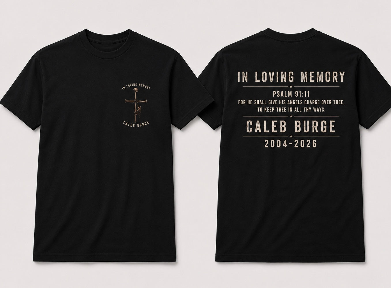 Caleb Burge Fundraiser T-Shirt