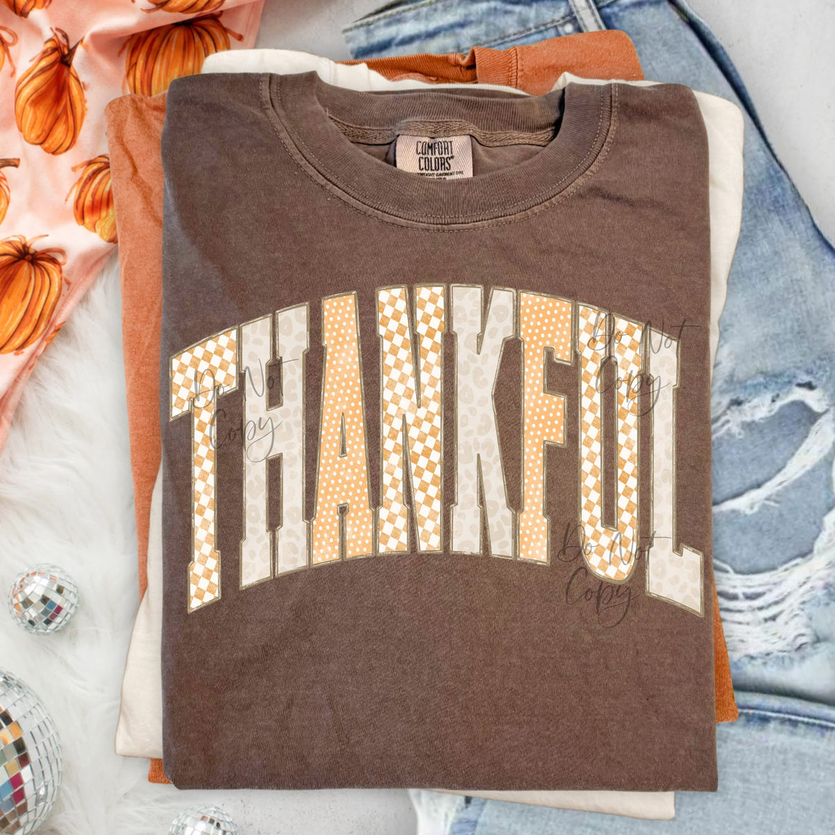 Varsity Multi Pattern Thankful