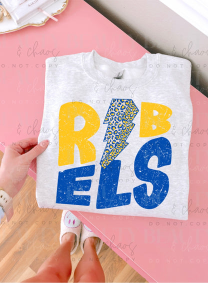 Rebels Leopard Lightning Bolt