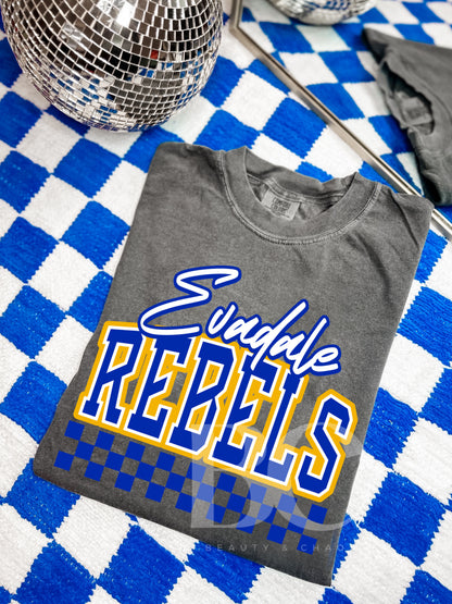 Checkered Evadale Rebels