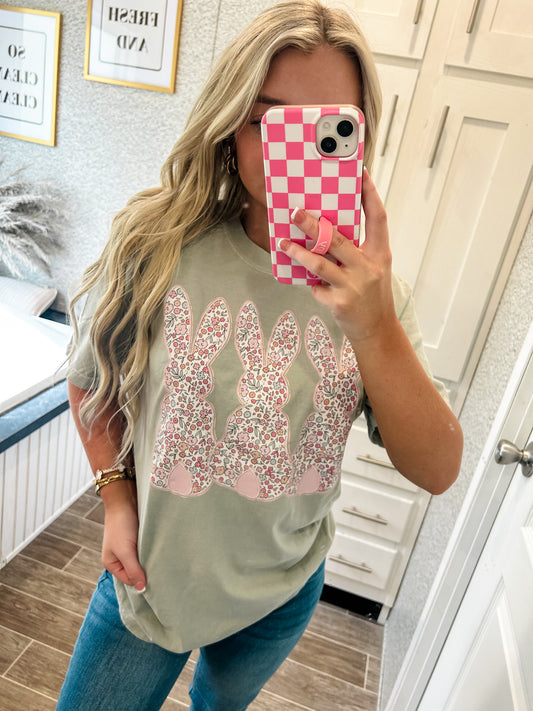 Floral Bunnies Tee