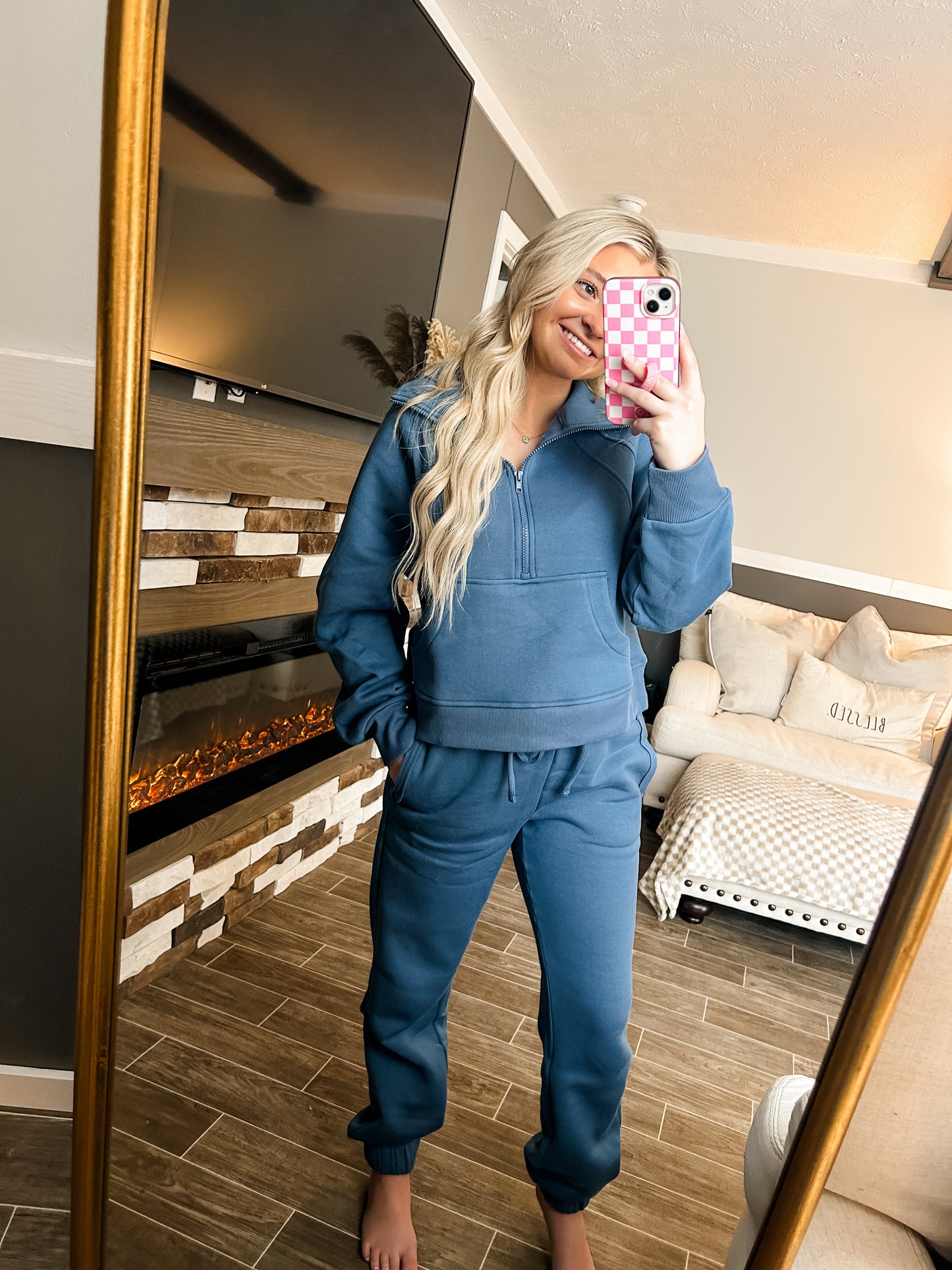 Scuba/Jogger Set - Dusty Blue