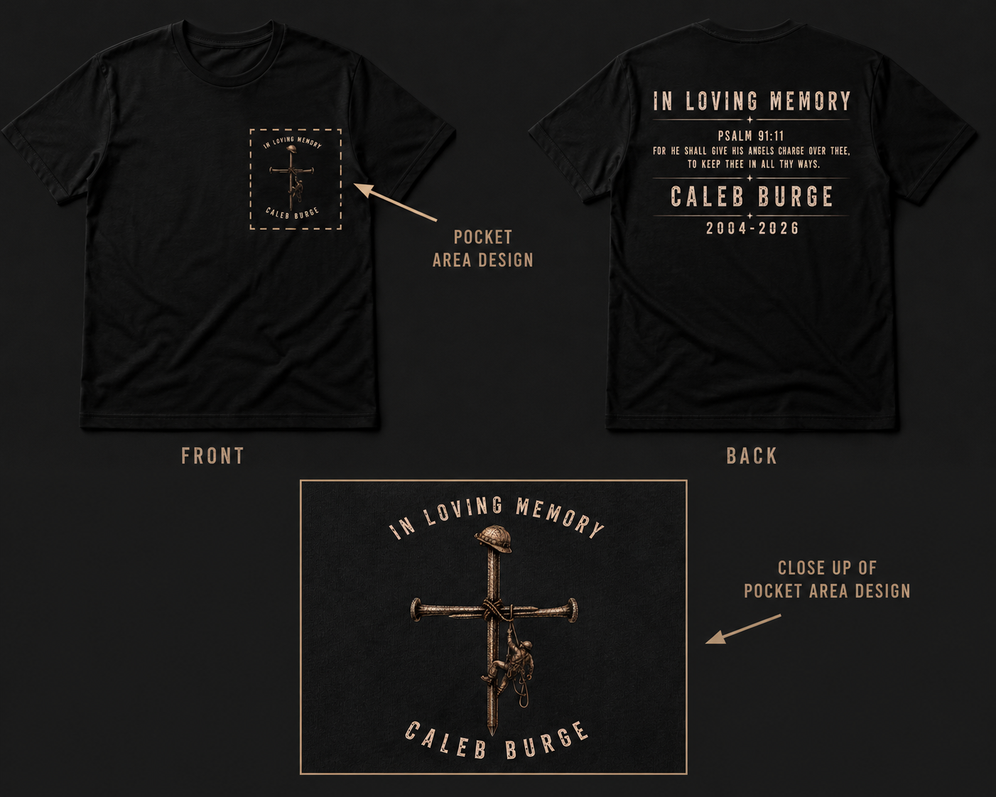 Caleb Burge Fundraiser T-Shirt