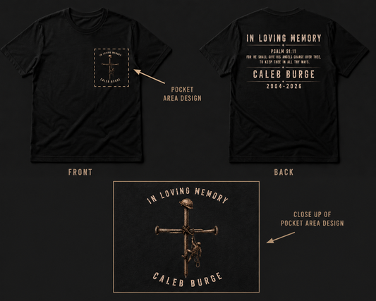 Caleb Burge Fundraiser T-Shirt