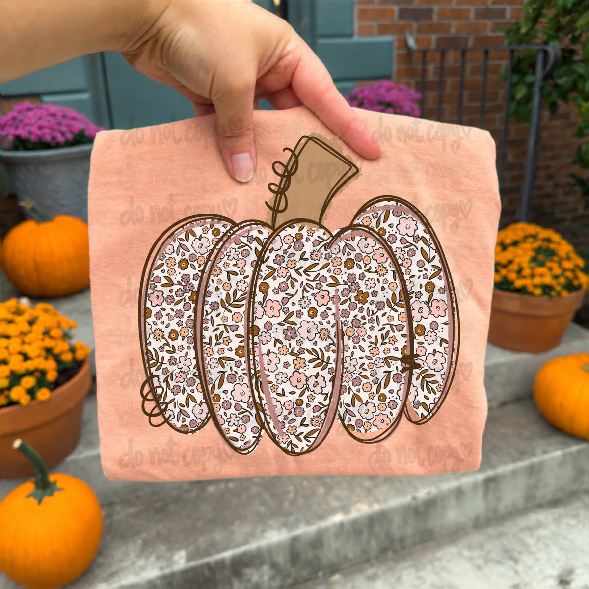 Floral Pumpkin