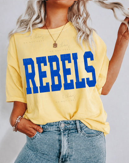 Basic Varsity Blue Rebels