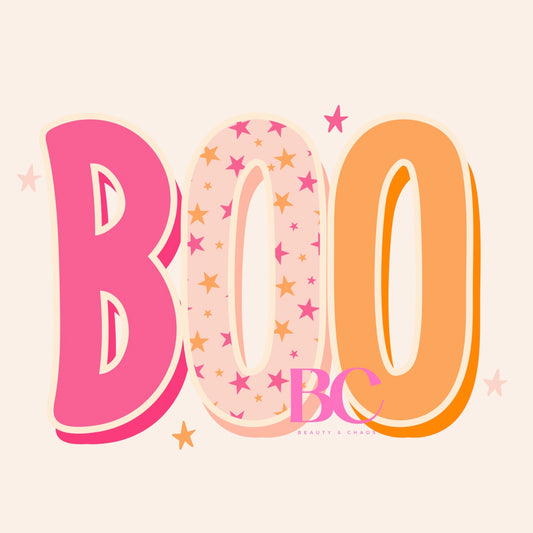 Pink & Orange Boo
