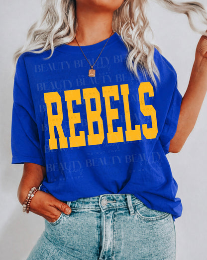 Basic Varsity Gold Rebels