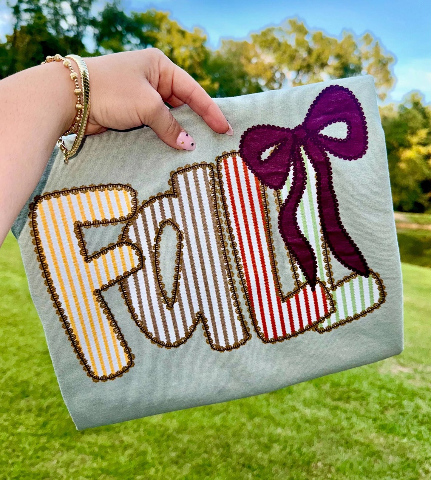 Fall Seersucker + Bow
